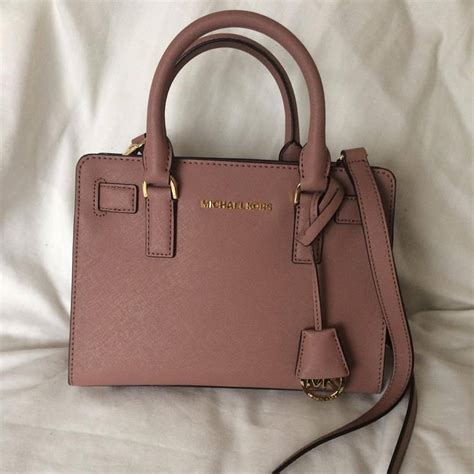 Michael Michael Kors Dillon Small Leather Satchel In Dusty Rose 